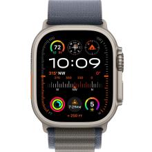 Apple Watch Ultra 2, 49мм, корпус из титана, ремешок Alpine синего цвета