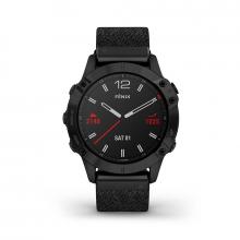 Смарт часы Garmin Fenix 6 Sapphire Black DLC / Nylon Band (Черные с нейлоновым ремешком)