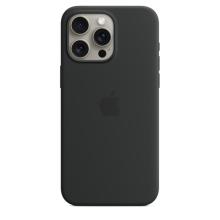 Чехол iPhone 15 Pro Max Silicone Case with MagSafe - Black