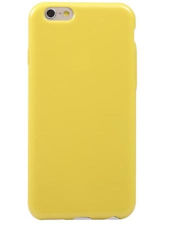 Чехол бампера силиконовый  Krutoff для iPhone 6/6S (Yellow)