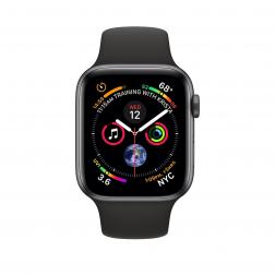 Apple Watch Space Gray Series 4 44 mm GPS+Cellular Aluminum Case with Black Sport Band