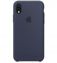 Силиконовый чехол для iPhone XR, тёмно-синий