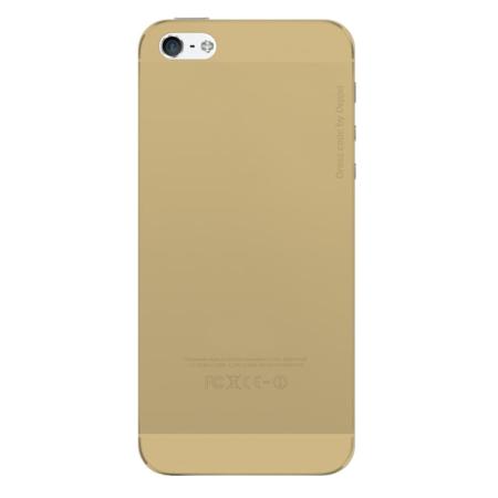 Чехол бампер силиконовый Deppa Sky Case для iPhone 5/5S/5SE (Gold)