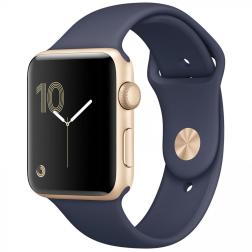 Apple Watch Series 2 38mm Gold Aluminum Case with Midnight Blue Sport Band