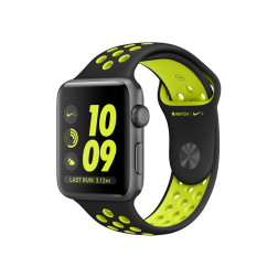 Apple Watch Series 2 Nike+ 42mm Space Gray Aluminum Case with Black/Volt Nike Sport Band