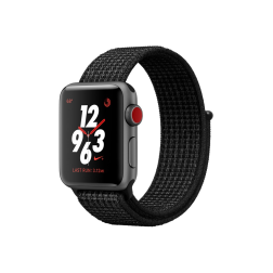 Apple Watch Series 3 Nike+ 38mm GPS+Cellular Space Gray Aluminum Case with Black/Pure Platinum Nike Sport Loop