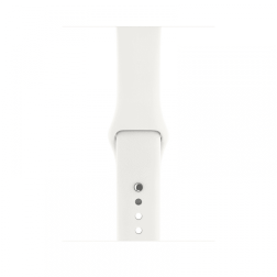 Apple Watch Series 3 42mm GPS+Cellular Stainless Steel Case with Soft White Sport Band