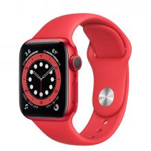 Apple Watch 6 40mm GPS Red Aluminum Case with Red Sport Band