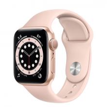 Apple Watch 6 44mm GPS Gold Aluminum Case with Rose Gold Sport Band