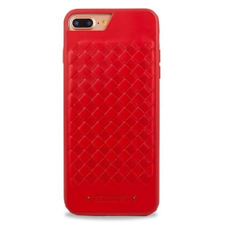 Чехол для iPhone 7+ Santa Barbara Ravel силикон+кожа (Красный)