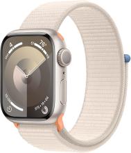 Apple Watch Series 9 41mm Starlight Aluminum Case with Starlight Sport Loop