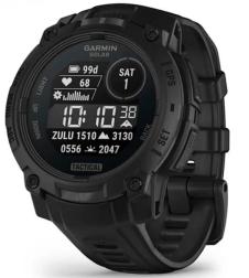 Смарт-часы Garmin Instinct 3 50 mm Solar Tactical Edition, Black with Black Band (010-03035-50)