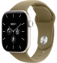 Apple Watch Series 12 42mm Pearl White Ceramic Case with Sport Band Olive