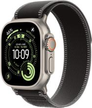 Apple Watch Ultra 3 (2025) 49mm Natural Titanium Case with Black/Charcoal Trail Loop (S/M)