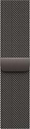 Apple Watch Series 10 46mm Jet Black Aluminum Case with Milanese Loop, Slate