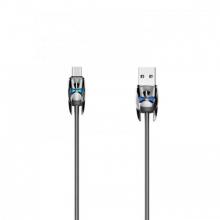 USB кабель Hoco U30 Shadow Knight charging cable Lightning (metal gray)