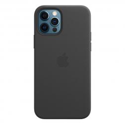 Кожаный чехол MagSafe для iPhone 12 Pro/iPhone 12, чёрный цвет