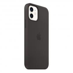 Силиконовый чехол MagSafe для  iPhone 12 mini, чёрный цвет