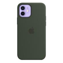 Силиконовый чехол MagSafe для iPhone 12 Pro/iPhone 12, цвет «кипрский зелёный»
