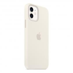 Силиконовый чехол MagSafe для iPhone 12 Pro/iPhone 12, белый цвет