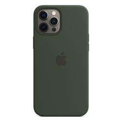 Силиконовый чехол MagSafe для iPhone 12 Pro Max, цвет «кипрский зелёный»