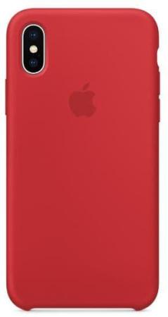 Чехол для iPhone X Силиконовый , цвет (Red)