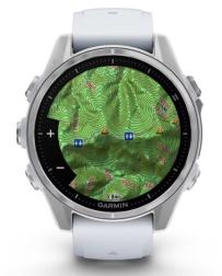 Смарт-часы Garmin Fenix 8 43 mm AMOLED, Silver with Whitestone Silicone Band (010-02903-06)