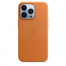 Кожаный чехол MagSafe для iPhone 13 Pro, цвет «золотистая охра»