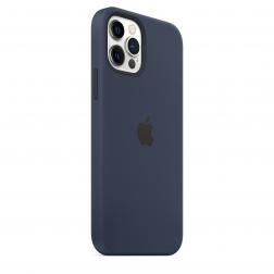 Силиконовый чехол MagSafe для iPhone 12 и iPhone 12 Pro, цвет «тёмный ультрамарин»