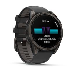 Часы Garmin Fenix 8 47mm Amoled Sapphire Titanium Carbon Gray (010-02904-21)