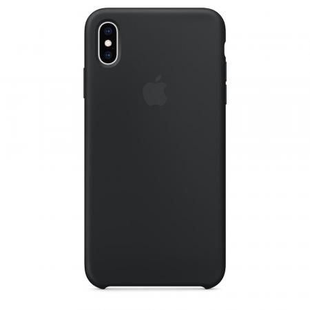Силиконовый чехол для iPhone XS Max, цвет «черный»