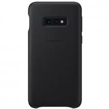 Кожаный чехол Leather Cover Samsung S10e черный