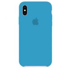 Чехол для iPhone X Силиконовый , цвет (Blue)