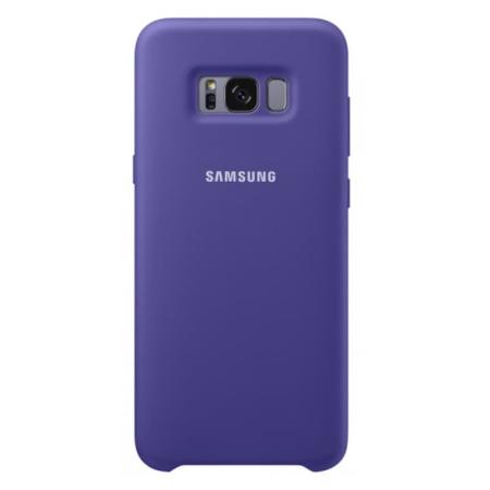 Чехол накладка Silicone Cover для Samsung  S 8+ ( purple)