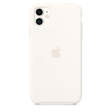 Силиконовый чехол для iPhone 11, белый