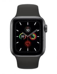 Apple Watch 5 40mm Space Gray Aluminum Case with Black Sport Band