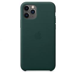 Кожаный чехол для iPhone 11 Pro Max, цвет зелёный лес